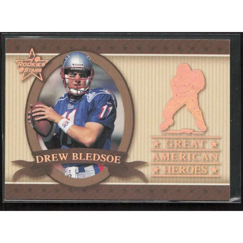 1999 Leaf Rookies & Stars #GAH-3 Drew Bledsoe Great American Heroes #1896/2500